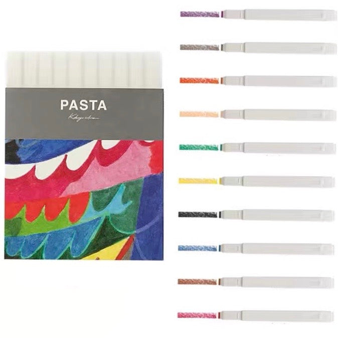 Kokuyo Pasta Gel Graphic Markers - 10 Color Set