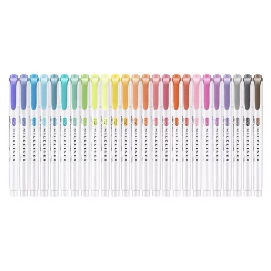 Zebra Mildliner Brush Pens - Pack of ALL 25 Colours