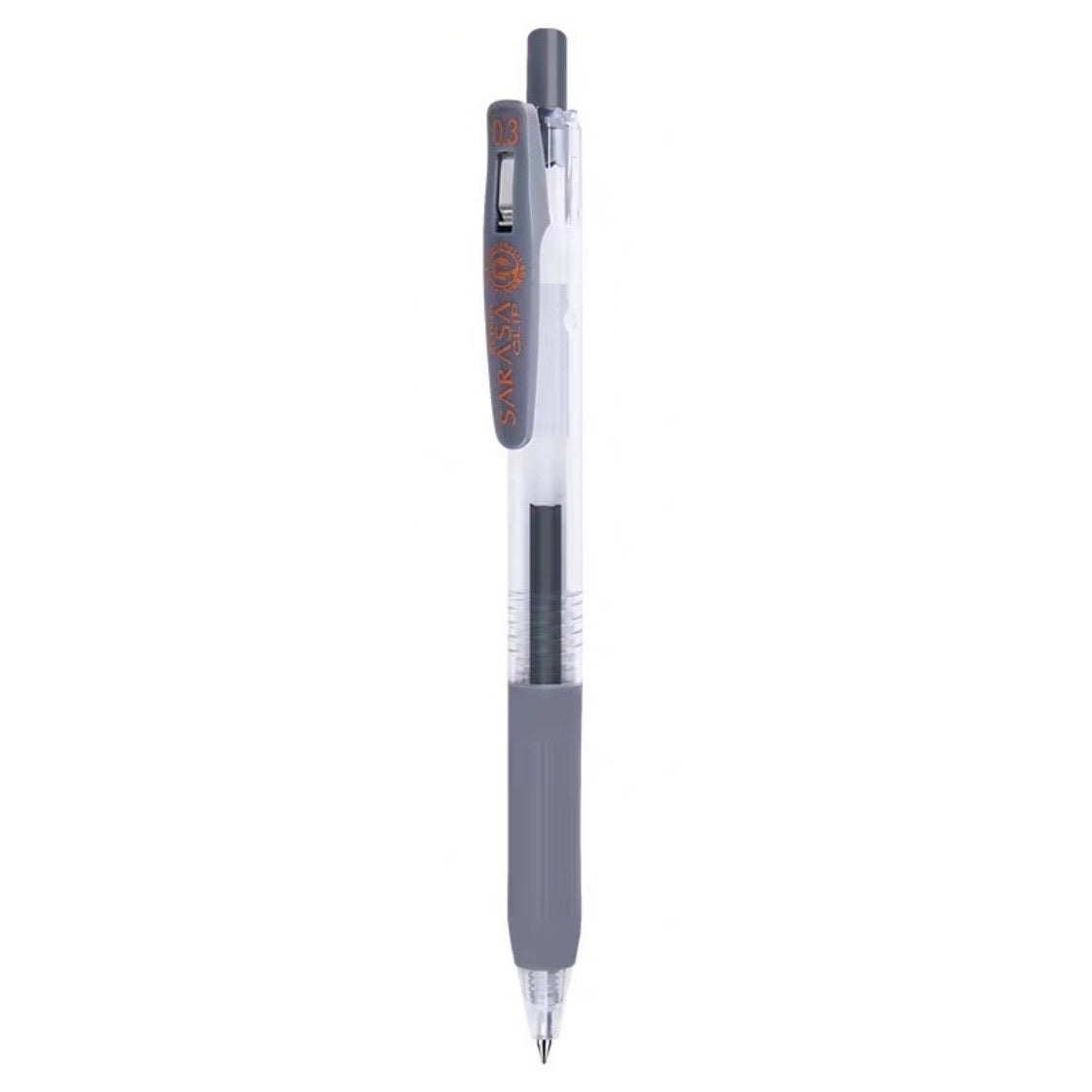 Zebra Sarasa Push Clip Gel Pen - 0.3 mm - Gray – Stationery Space