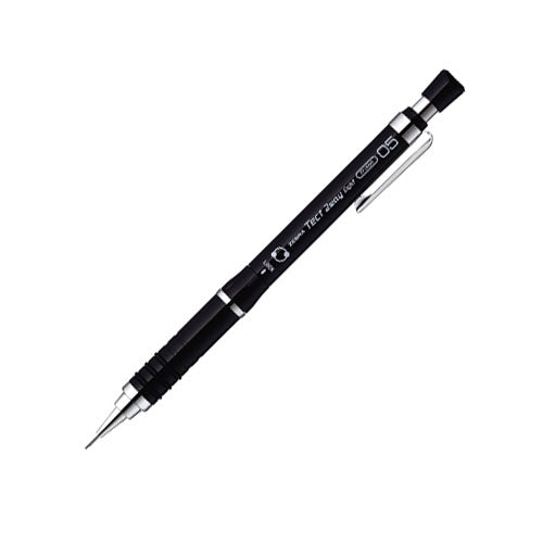 Zebra Tect 2way Light Drafting Pencil - 0.5 mm - Pure Black Body