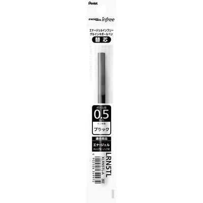 Pentel EnerGel Infree Pen Refill - 0.5 mm - Black