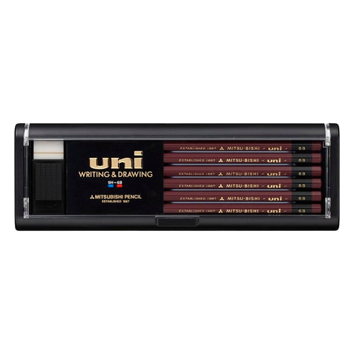 Uni Mitsubishi Hi-Uni Pencil - 6B - Box of 12