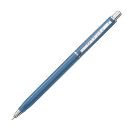 インターアクト Ballpoint Pen IWI Daily Writing Denim 0.5mm IWI-9F060-52C blue pen diagonal view
