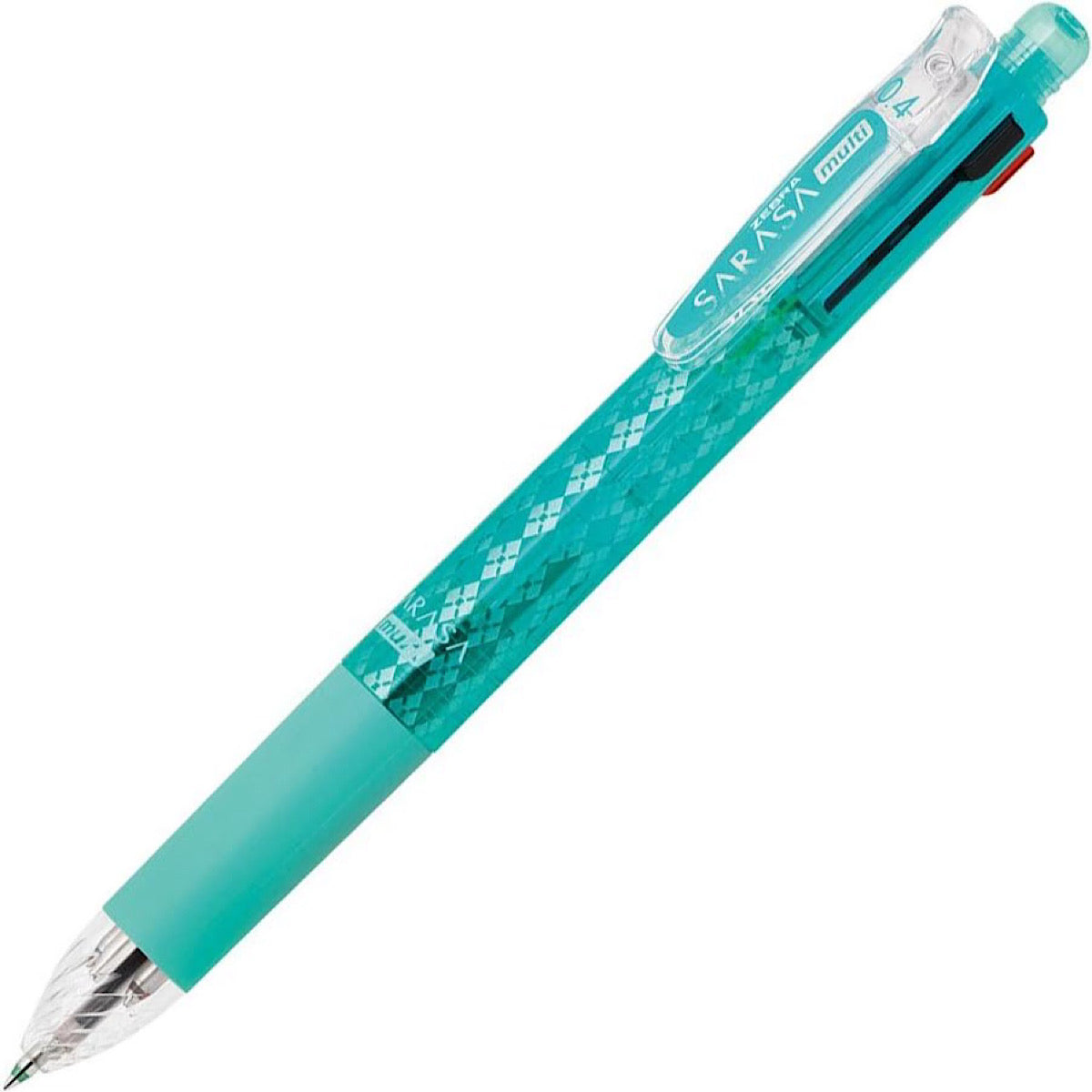 Zebra Sarasa 4 Color 0.4 mm Gel Multi Pen + 0.5 mm Pencil - Blue Green