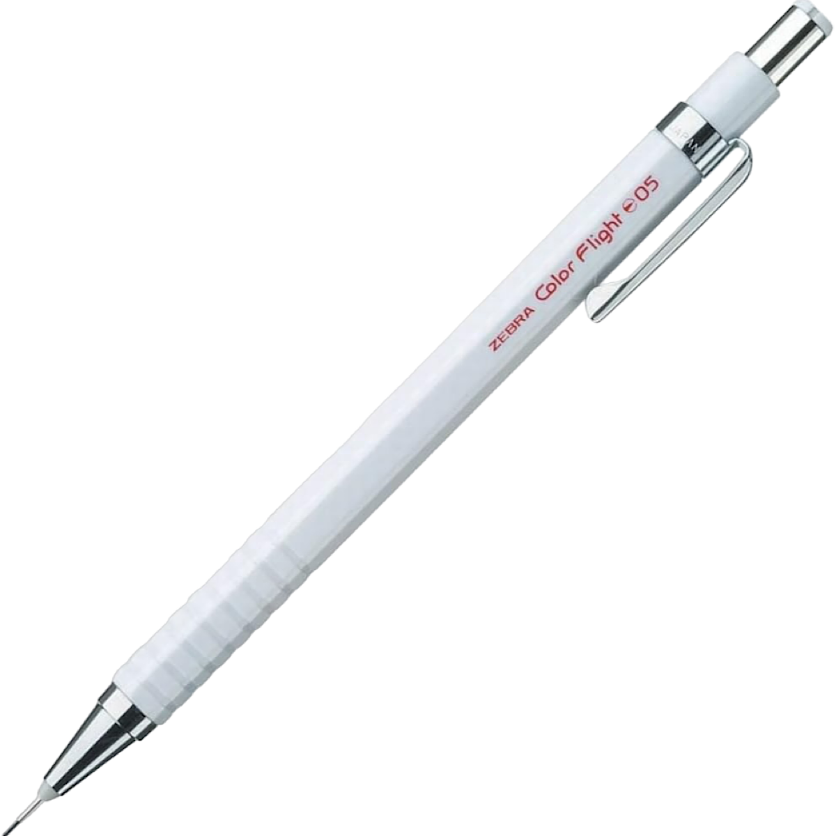 Zebra Color Flight Mechanical Pencil - 0.5 mm - White