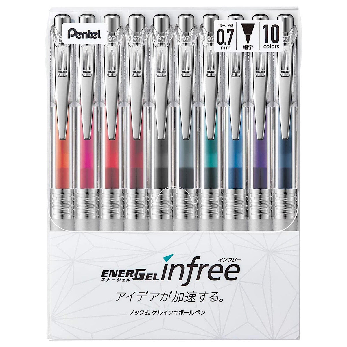 Pentel EnerGel Infree Gel Pen - 0.7 mm - Black