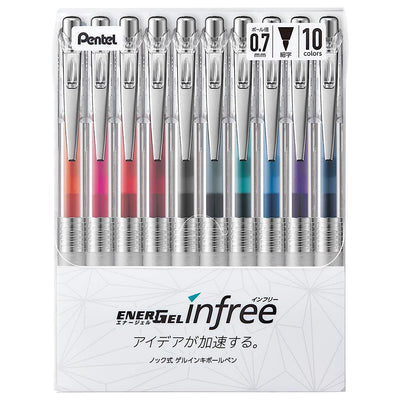 Pentel EnerGel Infree Gel Pen - 0.7 mm - Orange