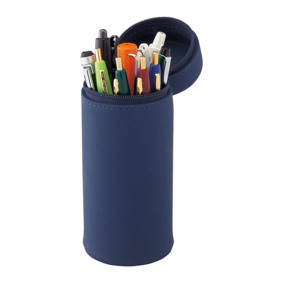 Lihit Lab Smart Fit Actact Stand Pencil Case - Navy