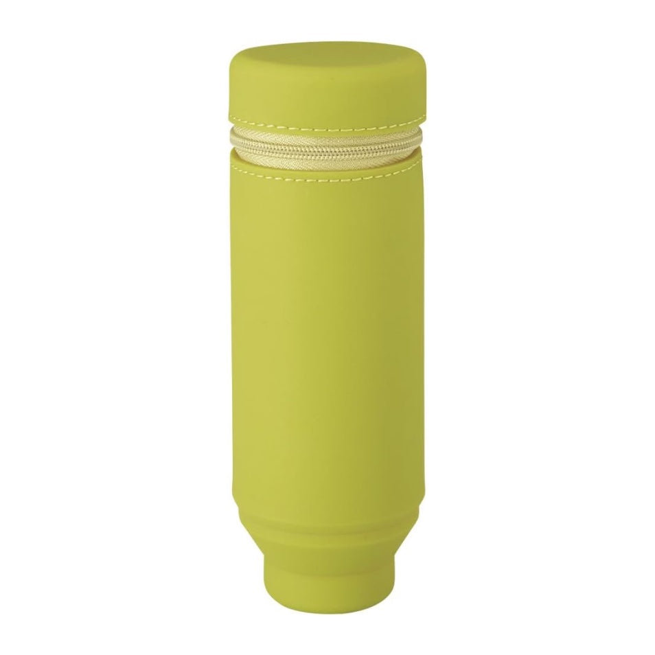 Lihit Lab Smart Fit Actact Stand Pencil Case - Yellow Green