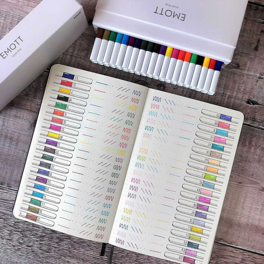 Uni EMOTT Sign Pen - 0.4 mm - 40 Color Set