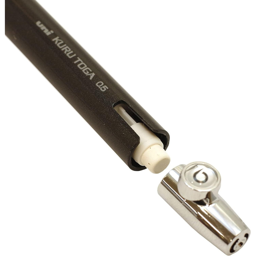Uni Kuru Toga Mechanical Pencil with Rubber Grip - 0.5 mm - Black Body