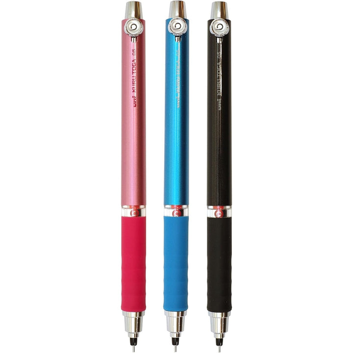 Uni Kuru Toga Mechanical Pencil with Rubber Grip - 0.5 mm - Black Body