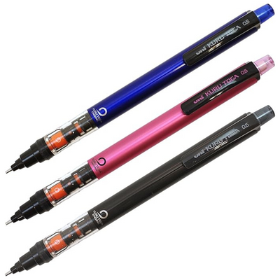 Uni Kuru Toga Mechanical Pencil - Pipe Slide - 0.5 mm - Blue
