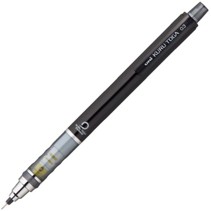 Uni Kuru Toga Mechanical Pencil - 0.3 mm - Black Body