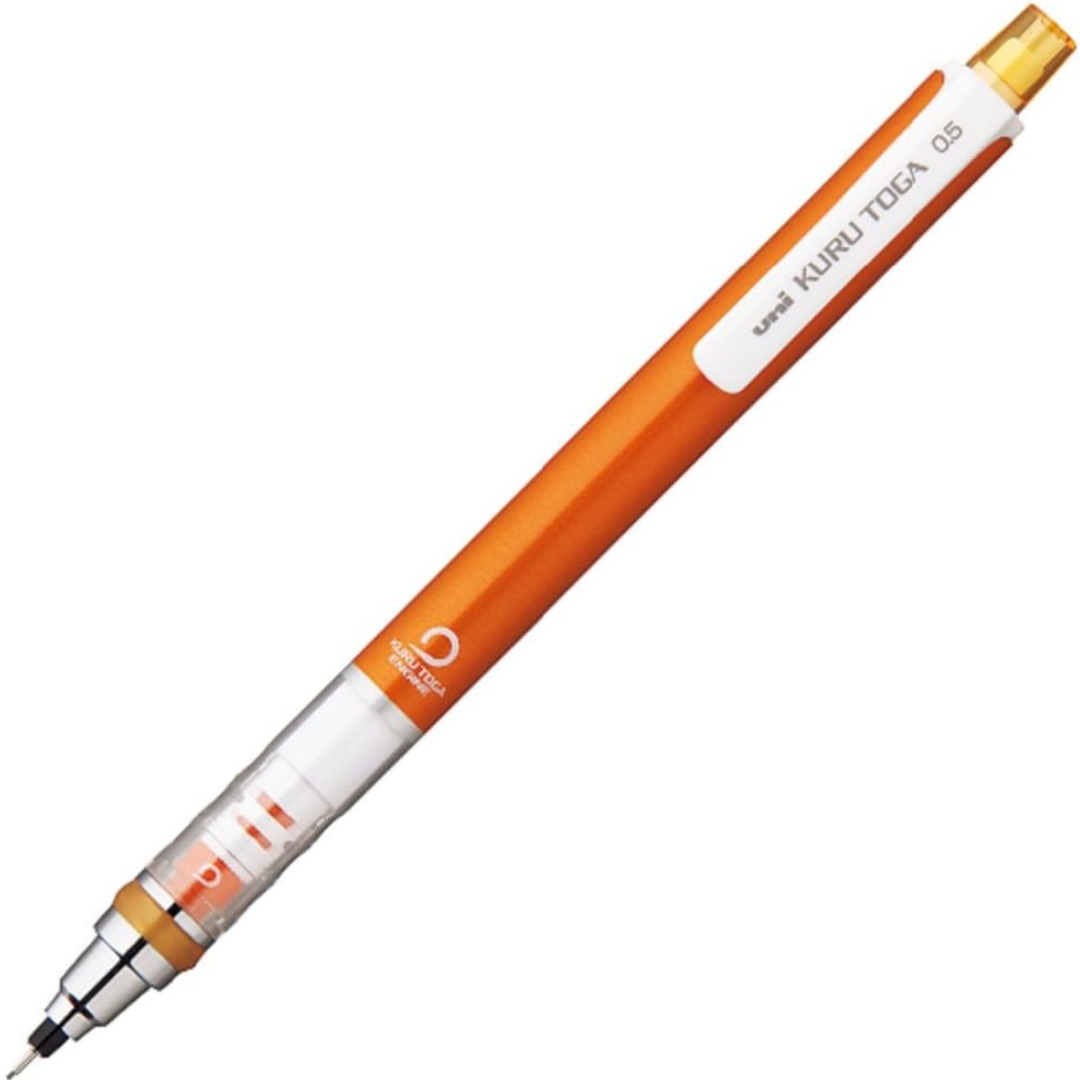 Uni Kuru Toga Mechanical Pencil - 0.5 mm - Orange Body