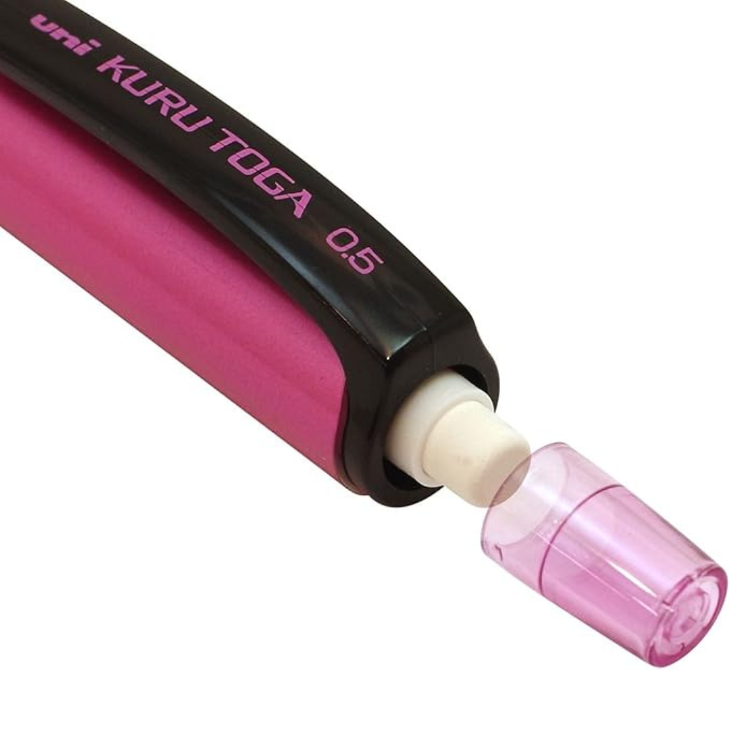 Uni Kuru Toga Mechanical Pencil - Pipe Slide - 0.5 mm - Pink
