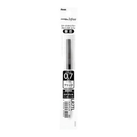 Pentel EnerGel Infree Pen Refill - 0.7 mm - Black