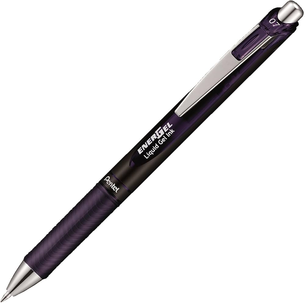 Pentel EnerGel RTX Gel Pen - Conical - 0.7 mm - Bordeaux Black