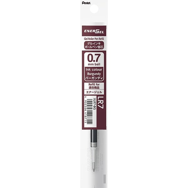 Pentel EnerGel Gel Pen Refill - 0.7 mm - Burgundy