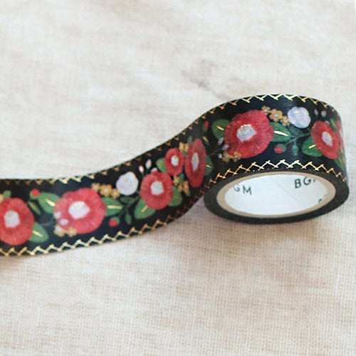 BGM Masking Tape - Embroidery Ribbon - Camellia