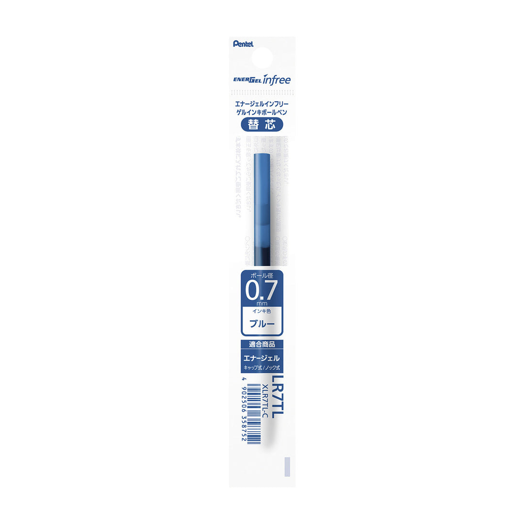 Pentel EnerGel Infree Pen Refill - 0.7 mm - Blue