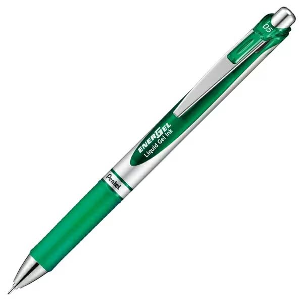 Pentel EnerGel RTX Gel Pen - Needle-Point - 0.5 mm - Green