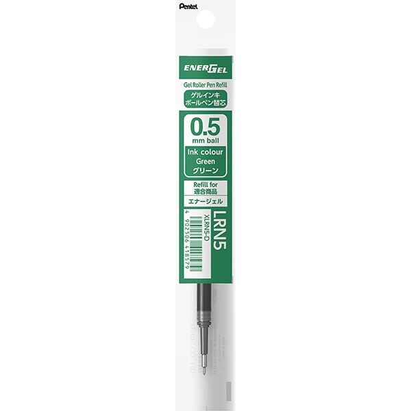 Pentel EnerGel Gel Pen Refill - 0.5 mm - Green