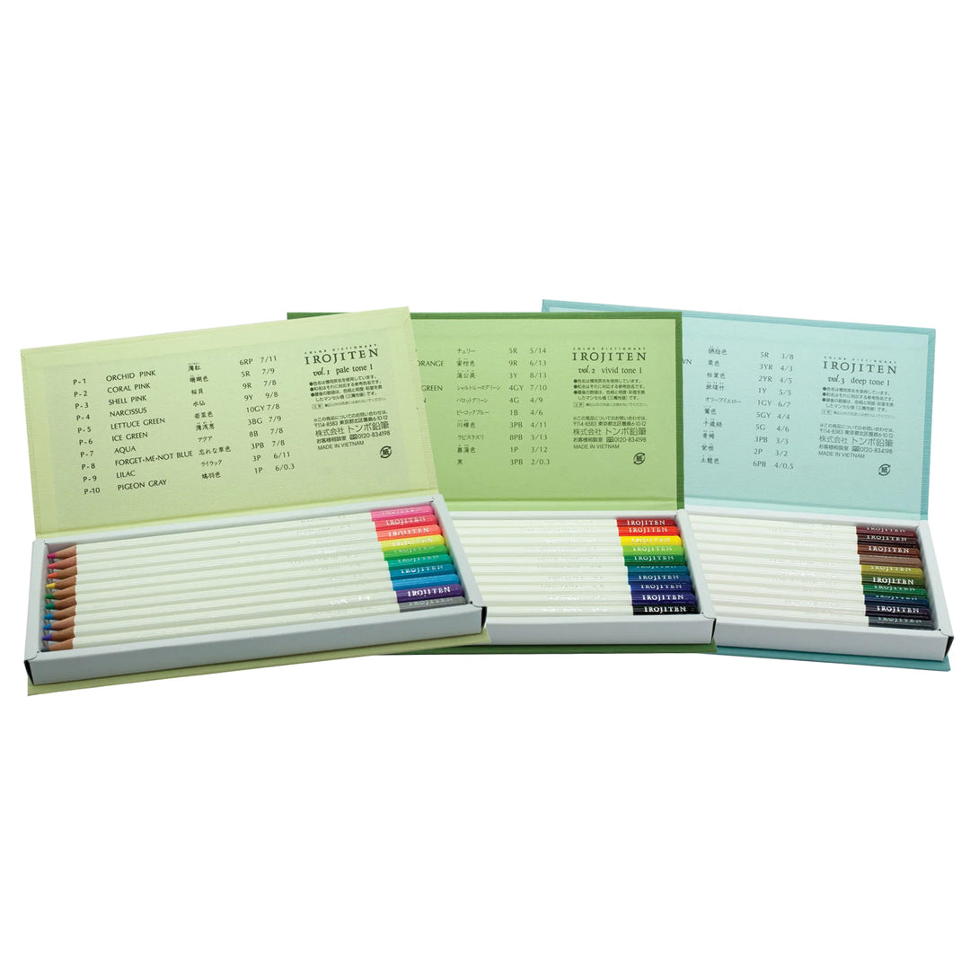 Tombow Irojiten Color Dictionary Color Pencil - Rainforest - 30 Color Set
