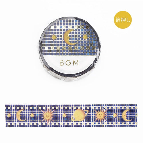 BGM Masking Tape - Tile Art - Space