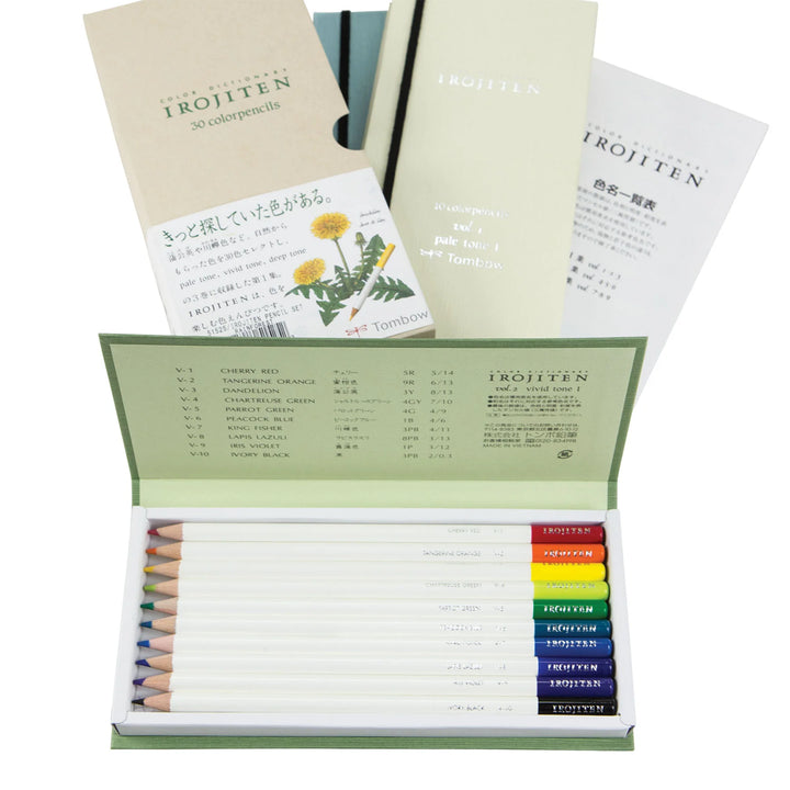Tombow Irojiten Color Dictionary Color Pencil - Rainforest - 30 Color Set