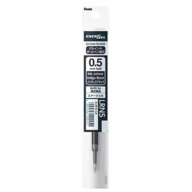 Pentel EnerGel Gel Pen Refill - 0.5 mm - Indigo Black