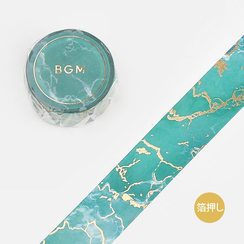 BGM Masking Tape - Stone Pattern - Sea Green