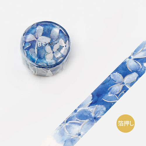 BGM Washi Tape - Watercolor Flowers - Hydrangea