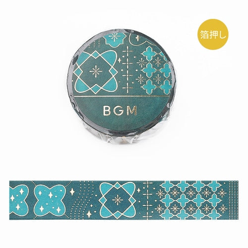 BGM Masking Tape - Tile Art - Blue Tile