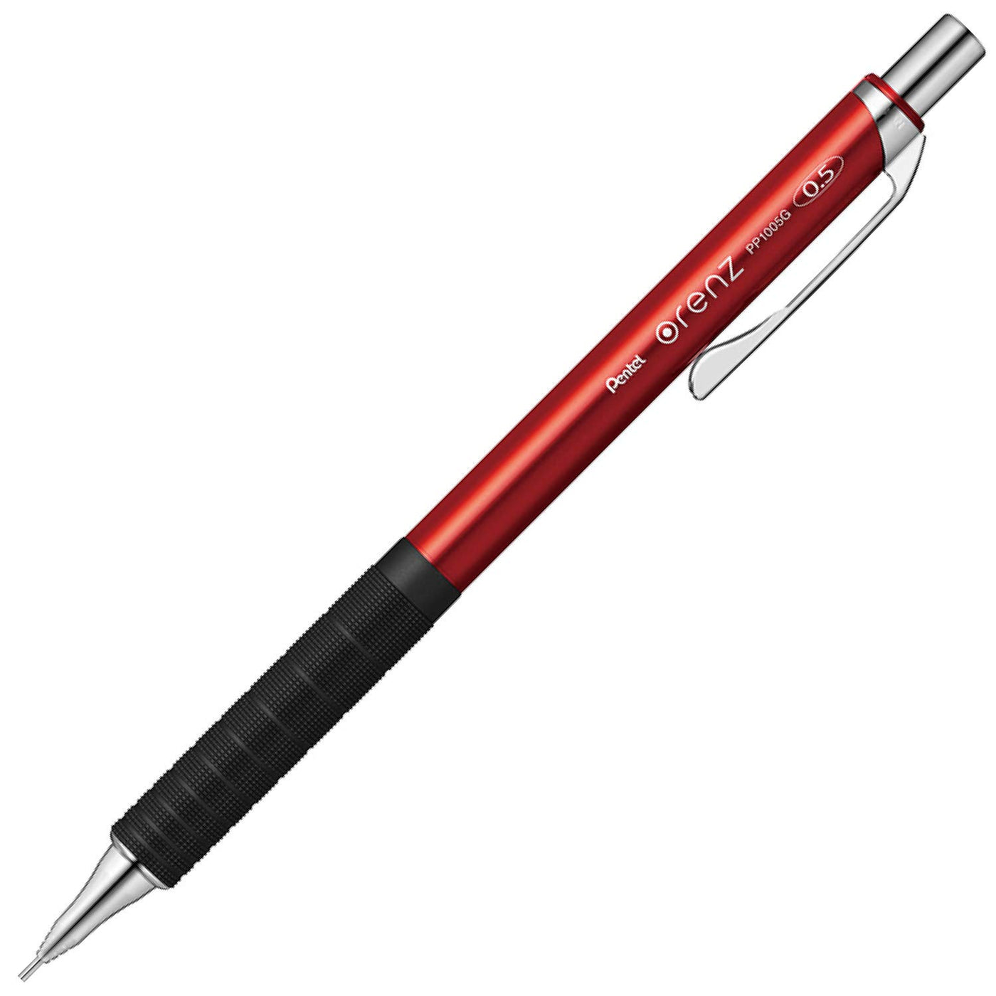 Pentel Orenz Mechanical Pencil - Metal Grip - 0.5 mm - Red