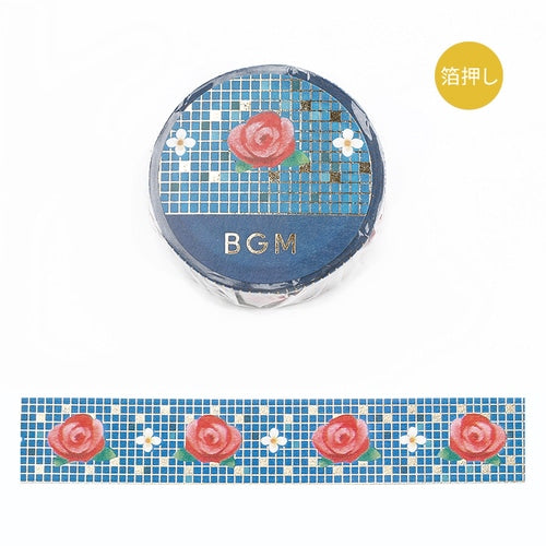 BGM Masking Tape - Tile Art - Rose