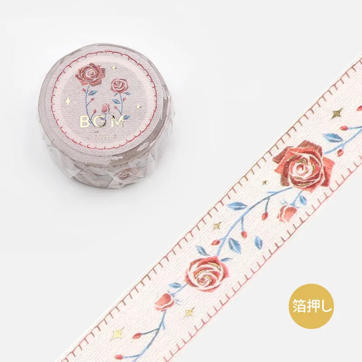 BGM Masking Tape - Embroidery Ribbon - Rose