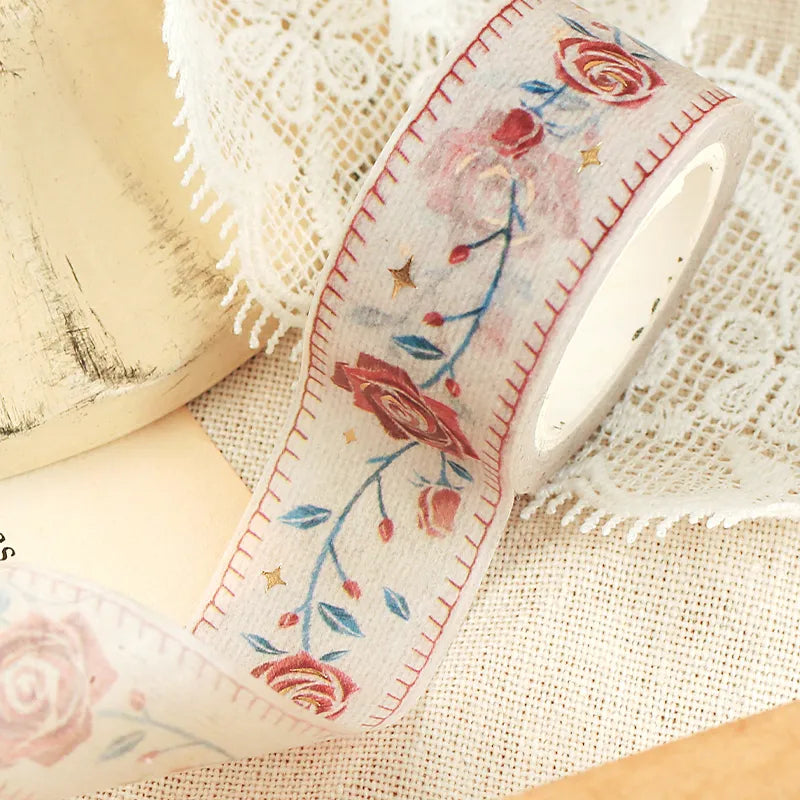 BGM Masking Tape - Embroidery Ribbon - Rose