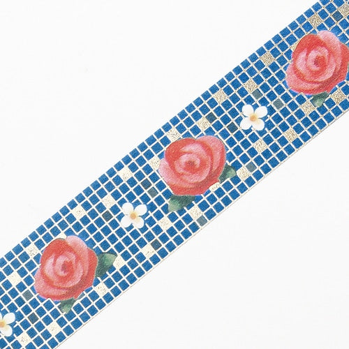 BGM Masking Tape - Tile Art - Rose