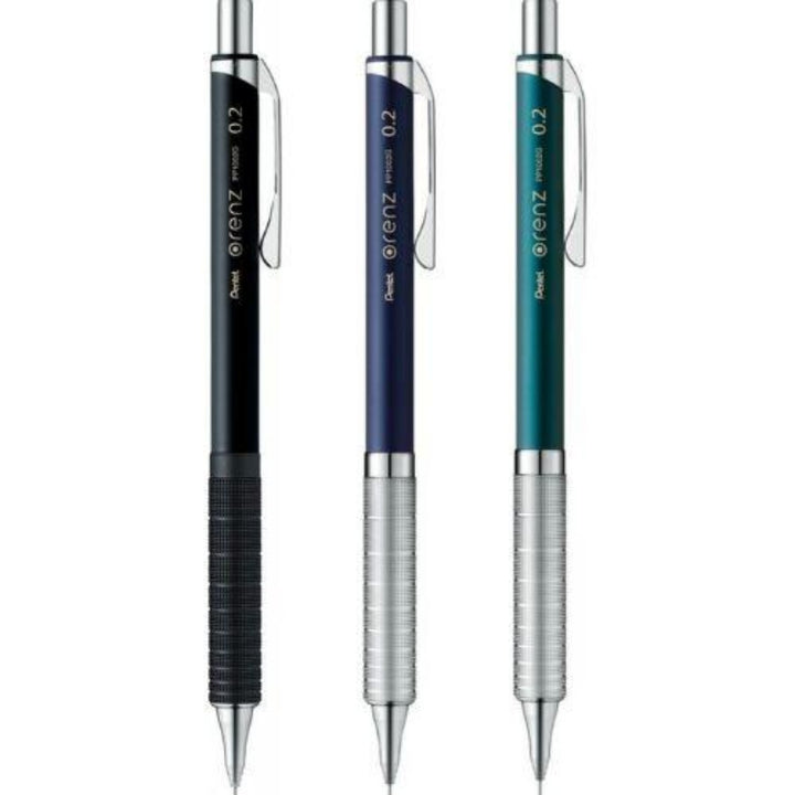 Pentel Orenz Mechanical Pencil - Metal Grip - 0.2 mm - Black