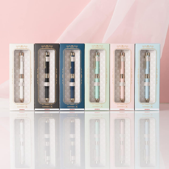 Zebra Sharbo X SL6 Multi-Functional Pen Gift Set - Leather - Pale Blue