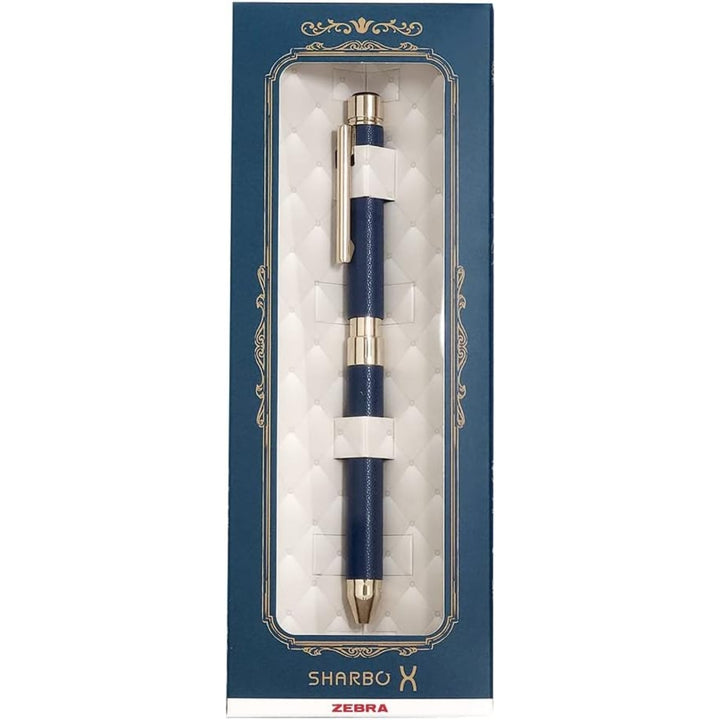Zebra Sharbo X SL6 Multi-Functional Pen Gift Set - Leather - Navy