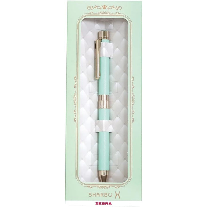 Zebra Sharbo X SL6 Multi-Functional Pen Gift Set - Leather - White Mint Green