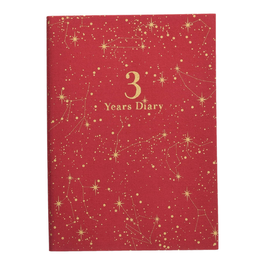 Artemis 3-Year Diary - Constellation - B6 - Red