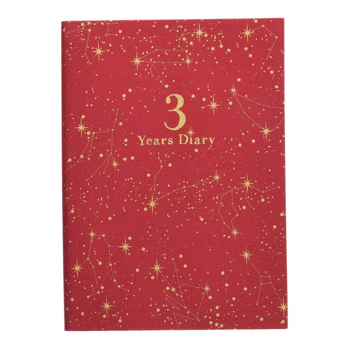Artemis 3-Year Diary - Constellation - B6 - Red