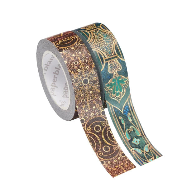 Paperblanks Paper Tape - First Folio &amp; Chronicles Turquoises