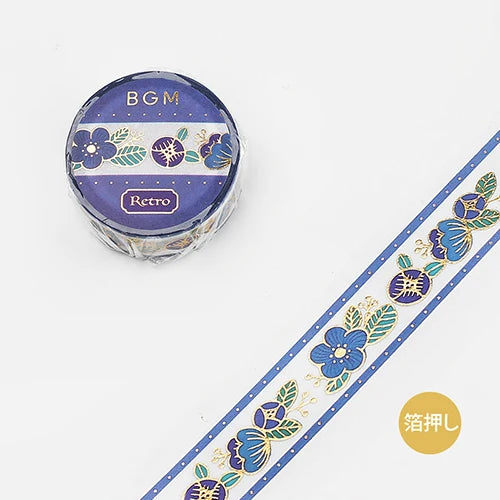 BGM Masking Tape - Retro - Blue