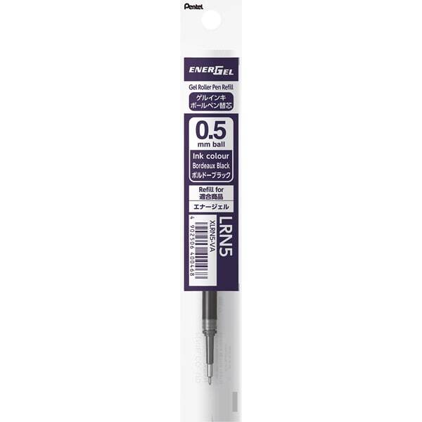 Pentel EnerGel Gel Pen Refill - 0.5 mm - Bordeaux Black