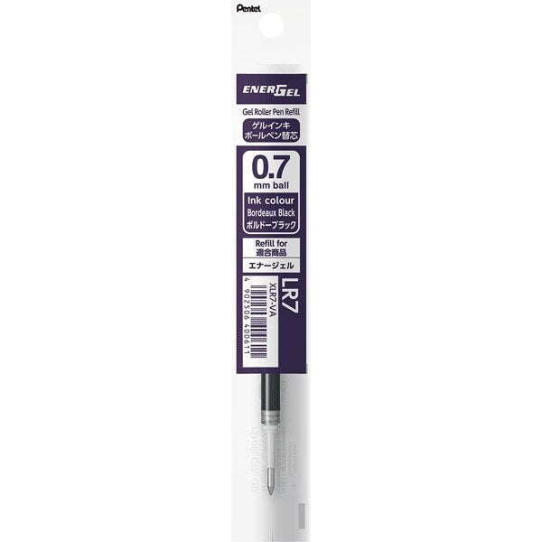 Pentel EnerGel Gel Pen Refill - 0.7 mm - Bordeaux Black