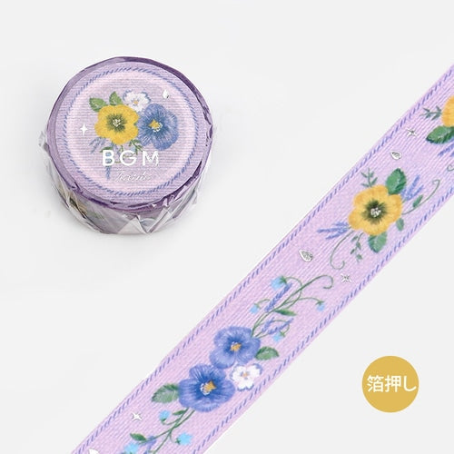 BGM Masking Tape - Embroidery Ribbon - Violet